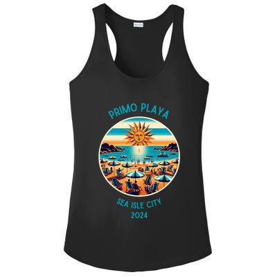 Primo Playa Fun Beach Scene Ladies PosiCharge Competitor Racerback Tank