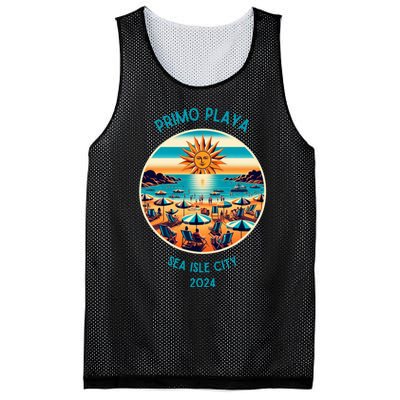 Primo Playa Fun Beach Scene Mesh Reversible Basketball Jersey Tank