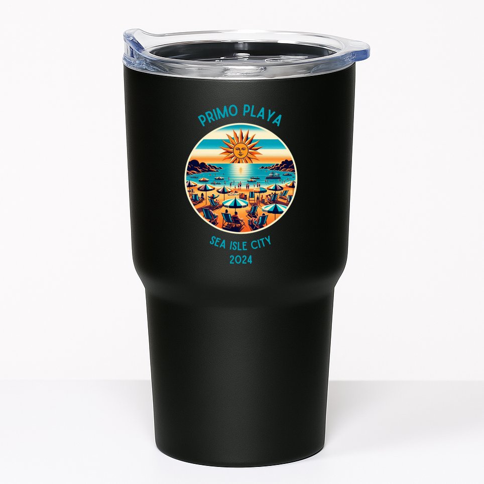Primo Playa Fun Beach Scene Tumbler