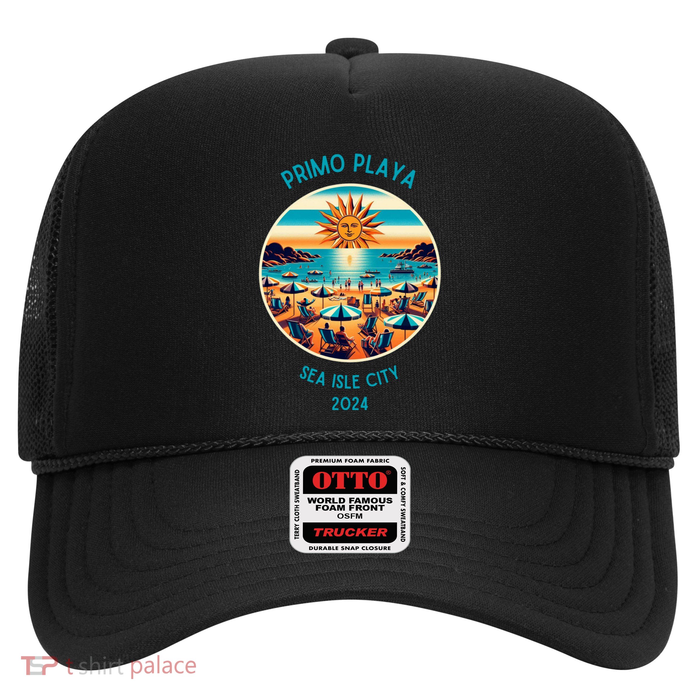 Primo Playa Fun Beach Scene Trucker Hat