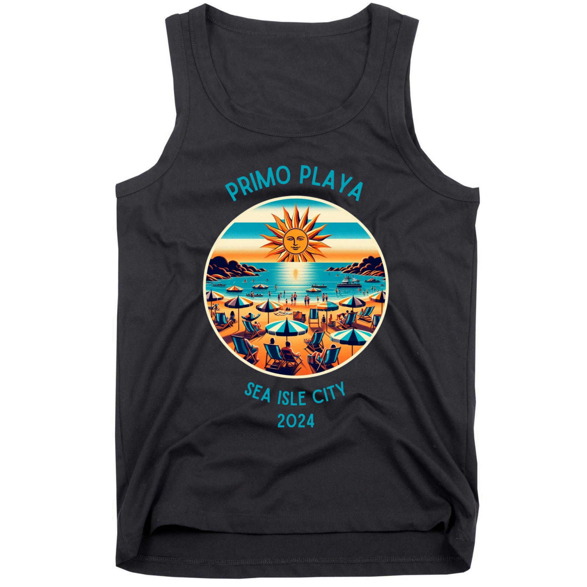 Primo Playa Fun Beach Scene Tank Top