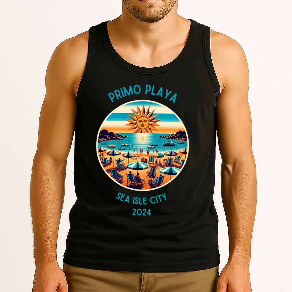Primo Playa Fun Beach Scene Tank Top