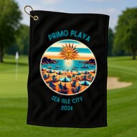 Primo Playa Fun Beach Scene Golf Towel