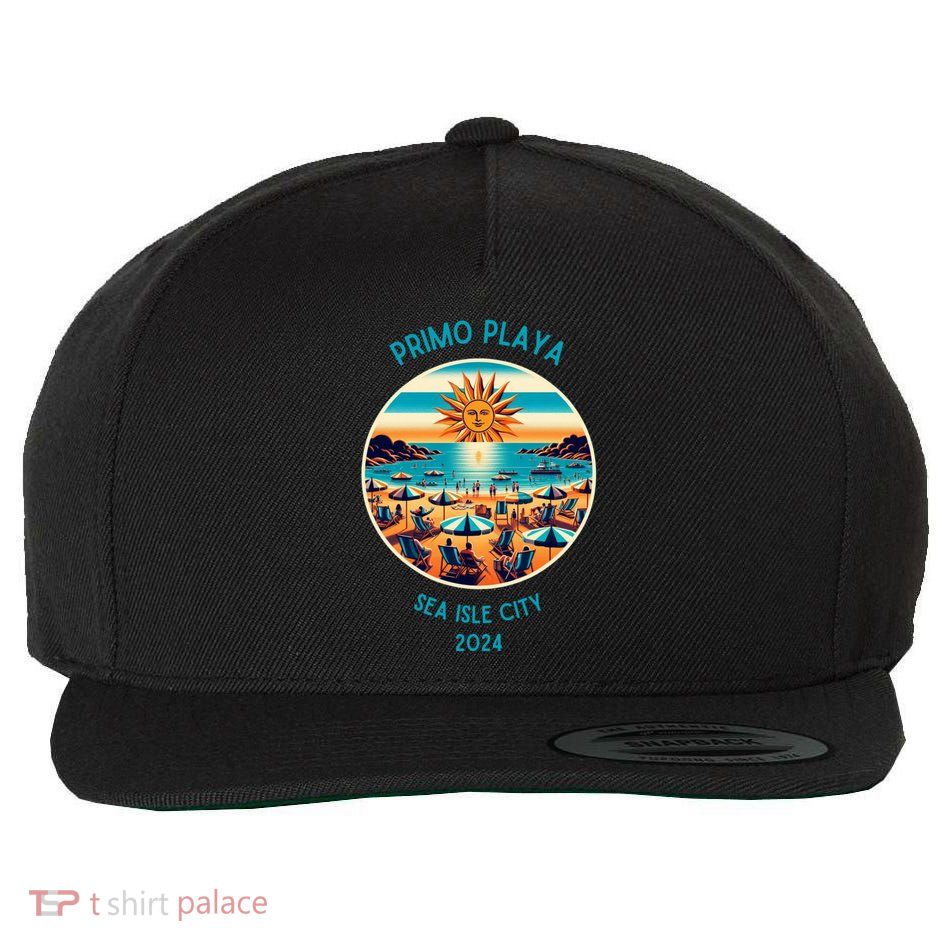 Primo Playa Fun Beach Scene Wool Snapback Cap
