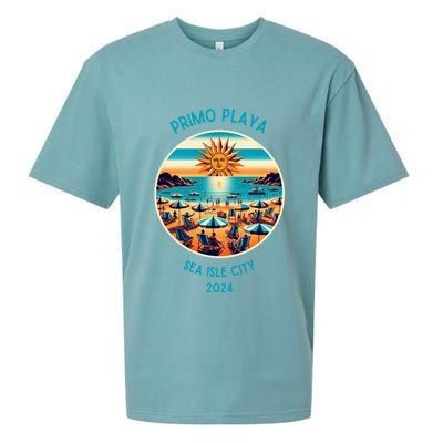 Primo Playa Fun Beach Scene Sueded Cloud Jersey T-Shirt
