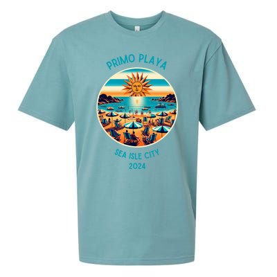 Primo Playa Fun Beach Scene Sueded Cloud Jersey T-Shirt