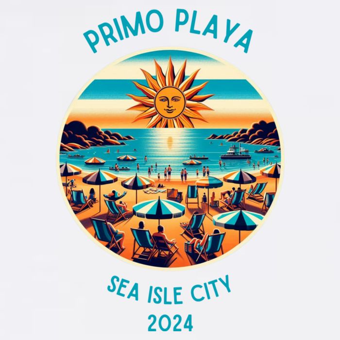 Primo Playa Fun Beach Scene Garment-Dyed Sweatshirt