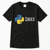 Python Programming Funny Programmer Python Logo Sneks Gift Tall T-Shirt