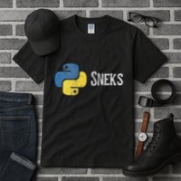 Python Programming Funny Programmer Python Logo Sneks Gift Tall T-Shirt