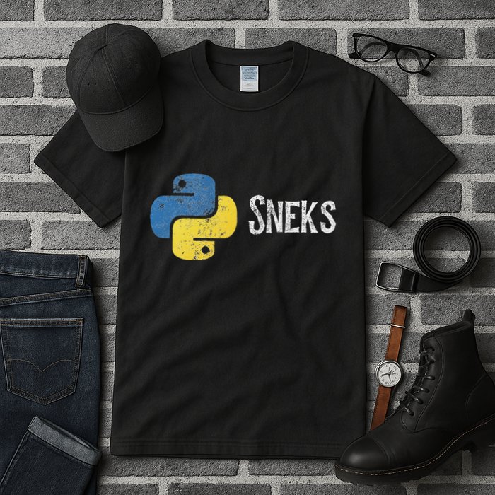Python Programming Funny Programmer Python Logo Sneks Gift Tall T-Shirt