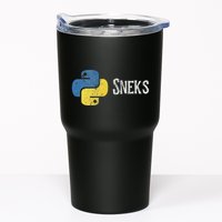Python Programming Funny Programmer Python Logo Sneks Gift Tumbler
