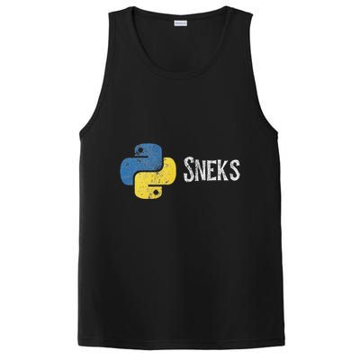 Python Programming Funny Programmer Python Logo Sneks Gift PosiCharge Competitor Tank