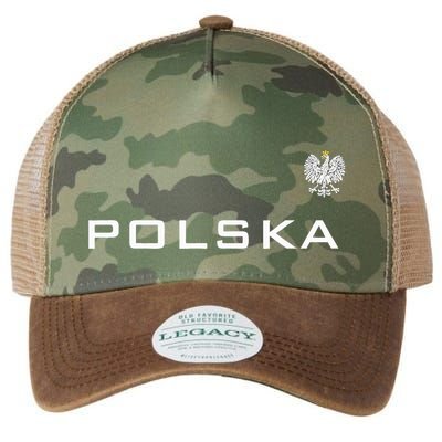Polska Poland Flag Sports Athletic Jersey Style Legacy Tie Dye Trucker Hat