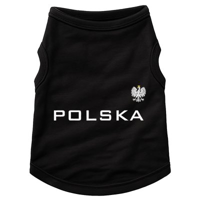 Polska Poland Flag Sports Athletic Jersey Style Doggie Tank