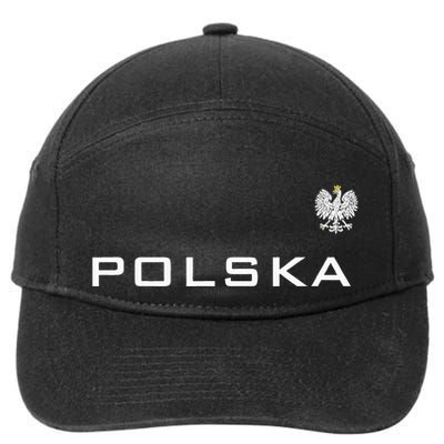 Polska Poland Flag Sports Athletic Jersey Style 7-Panel Snapback Hat