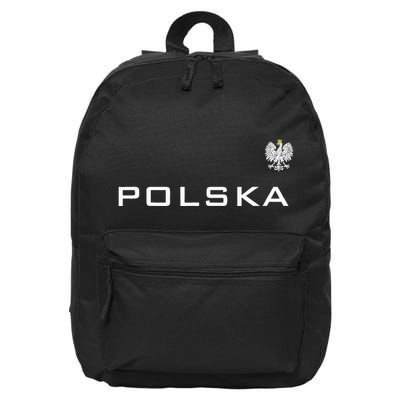 Polska Poland Flag Sports Athletic Jersey Style 16 in Basic Backpack