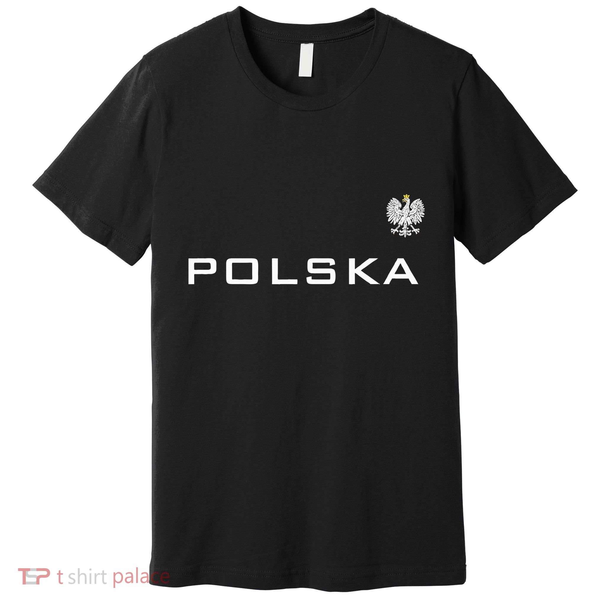 Polska Poland Flag Sports Athletic Jersey Style Premium T-Shirt