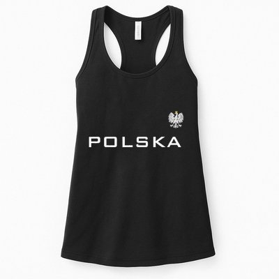 Polska Poland Flag Sports Athletic Jersey Style Womens Tank Top