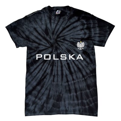 Polska Poland Flag Sports Athletic Jersey Style Tie-Dye T-Shirt