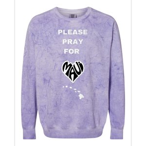 Please Pray For Maui Pray For Hawaii Colorblast Crewneck Sweatshirt