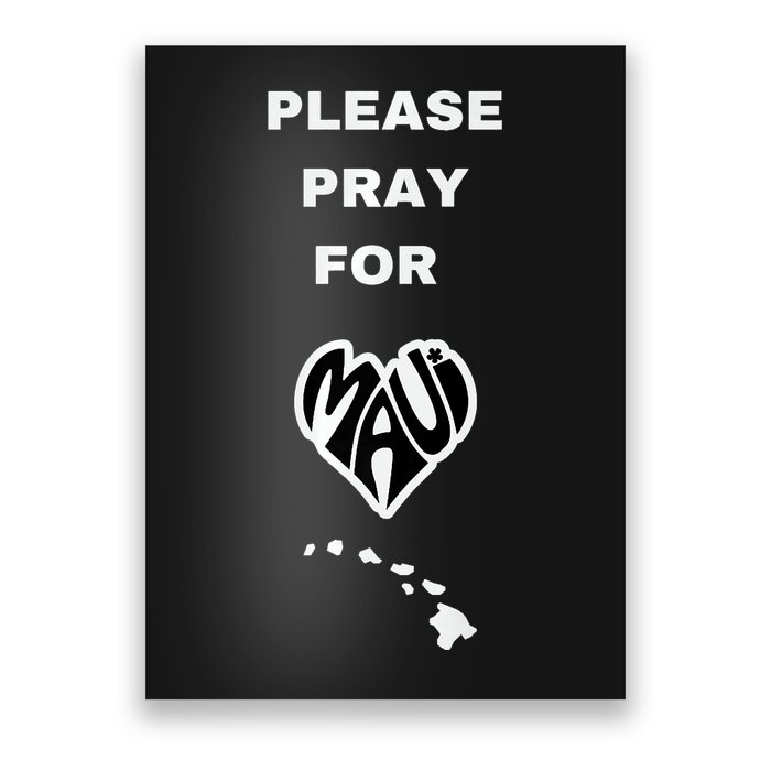 Please Pray For Maui Pray For Hawaii Poster