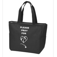 Please Pray For Maui Pray For Hawaii Zip Tote Bag