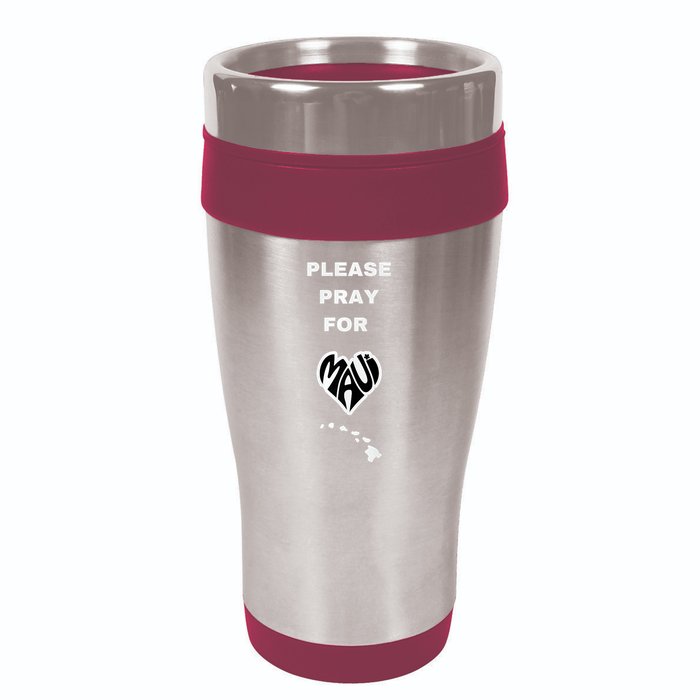 Please Pray For Maui Pray For Hawaii 16oz Travel Tumbler