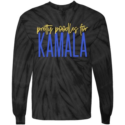 Pretty Poodles For Kamala Tie-Dye Long Sleeve Shirt