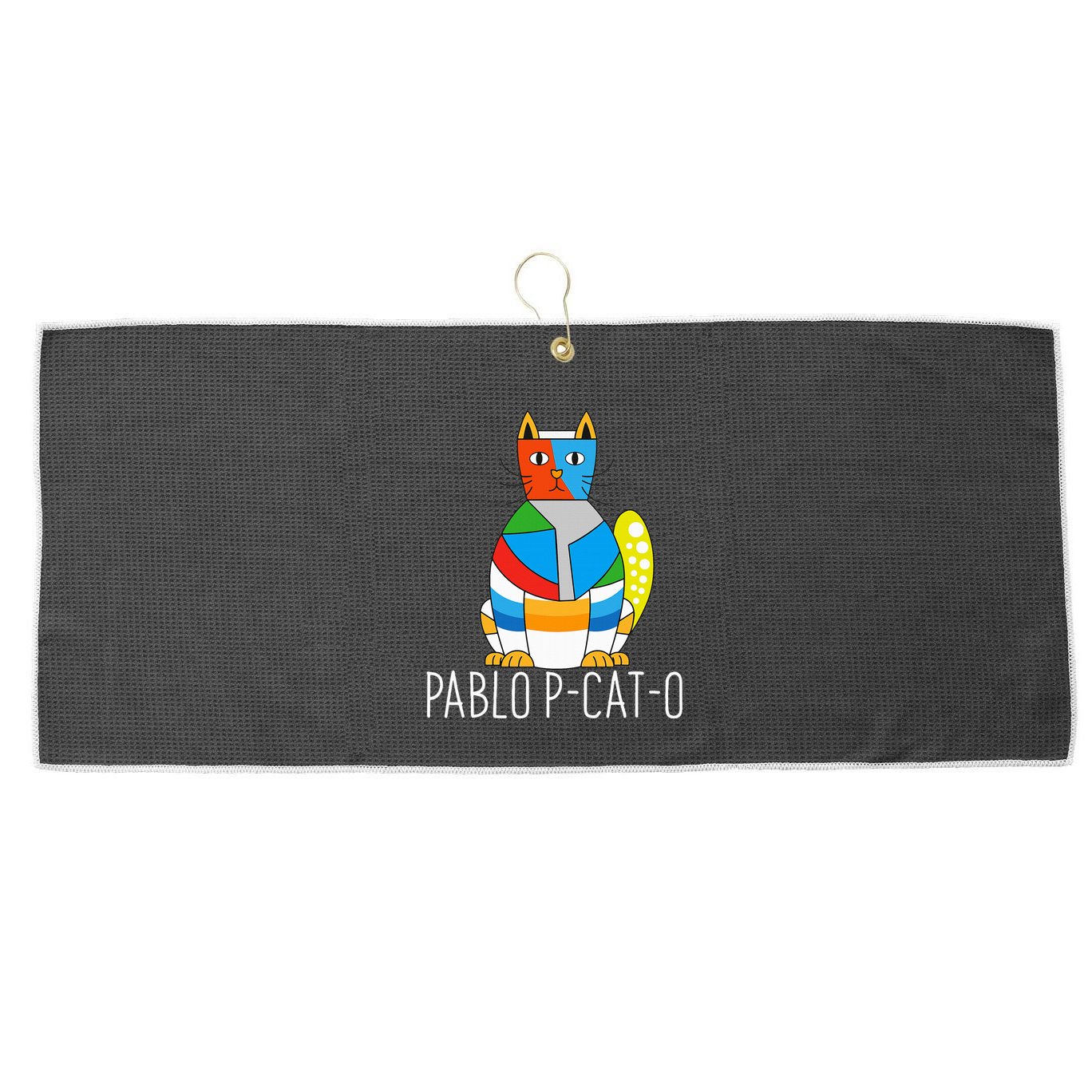 Pablo Pcato Famous Artist Picatsso Art Teacher Large Microfiber Waffle Golf Towel