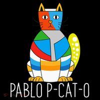 Pablo Pcato Famous Artist Picatsso Art Teacher Women's V-Neck T-Shirt