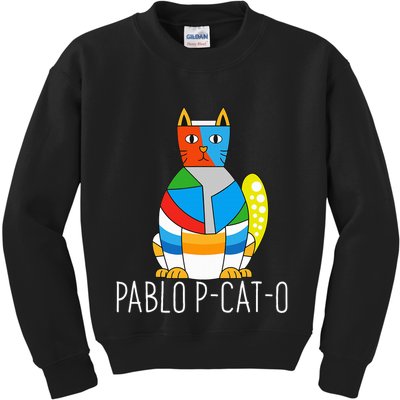 Pablo Pcato Famous Artist Picatsso Art Teacher Kids Sweatshirt