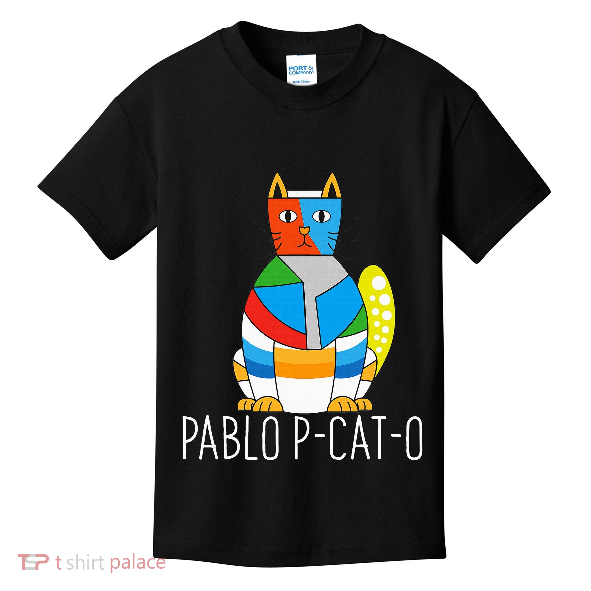 Pablo Pcato Famous Artist Picatsso Art Teacher Kids T-Shirt