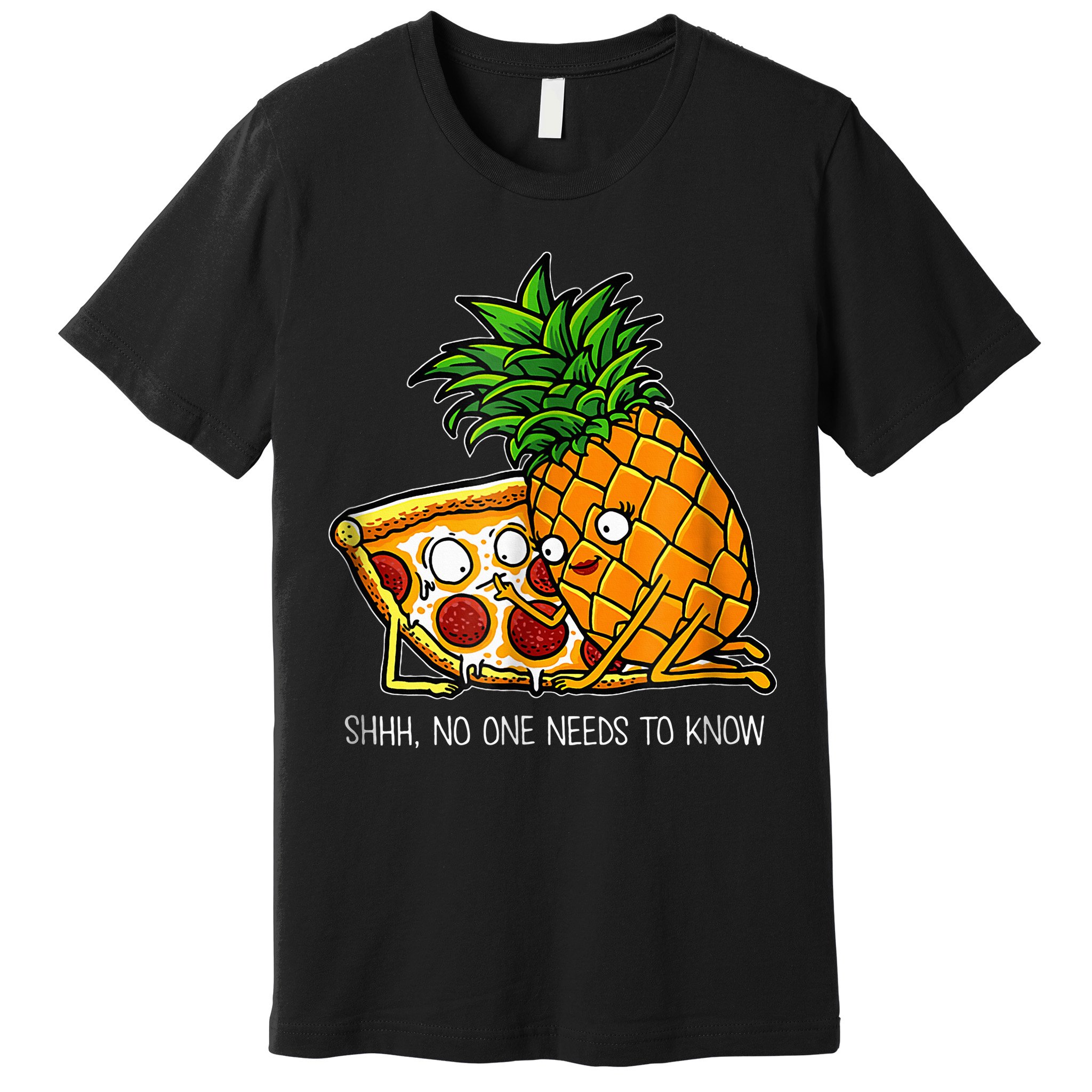 Pineapple Pizza Funny Pepperoni Pizzas Premium T-Shirt
