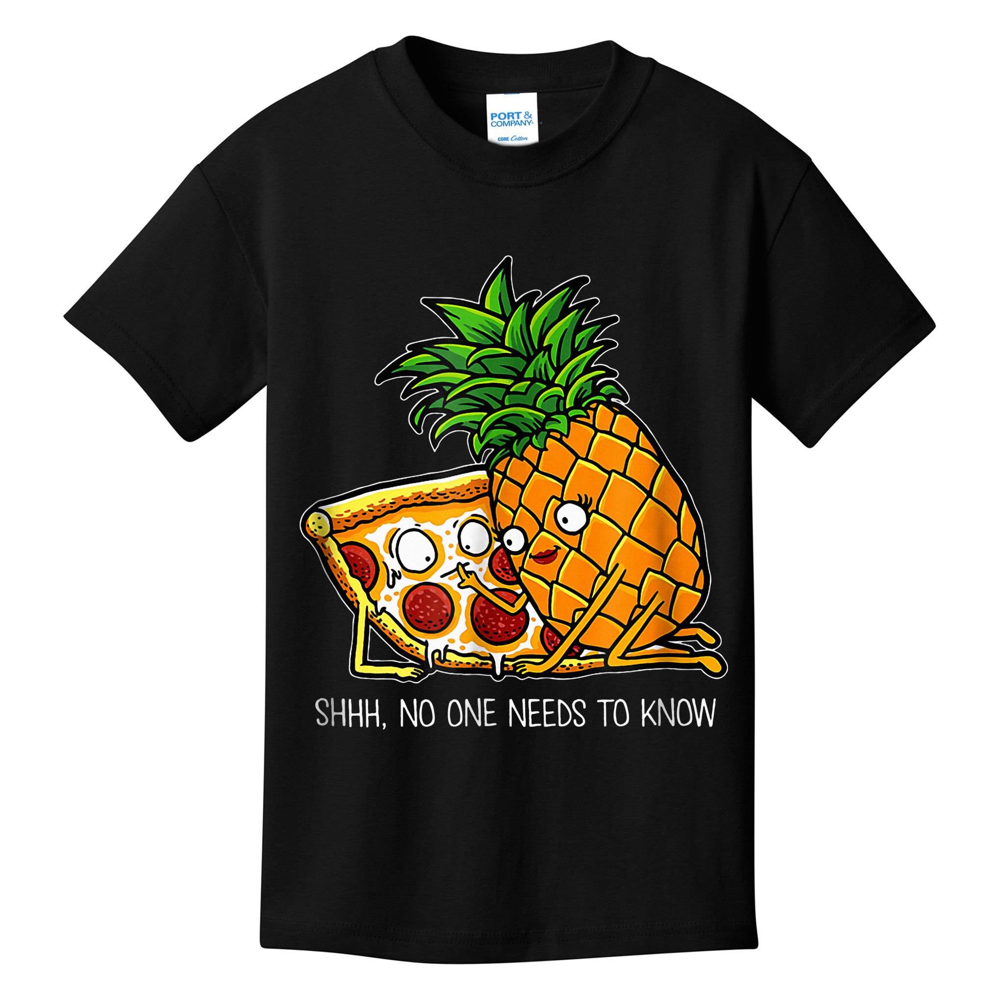 Pineapple Pizza Funny Pepperoni Pizzas Kids T-Shirt