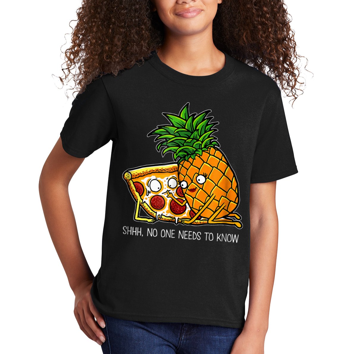 Pineapple Pizza Funny Pepperoni Pizzas Kids T-Shirt