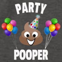 Party Pooper Funny Birthday Party For Birthday Gift Vector Backpack