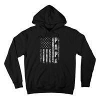 Proud Papa Funny Fathers Day 2024 Gifts Dad America USA flag Tall Hoodie