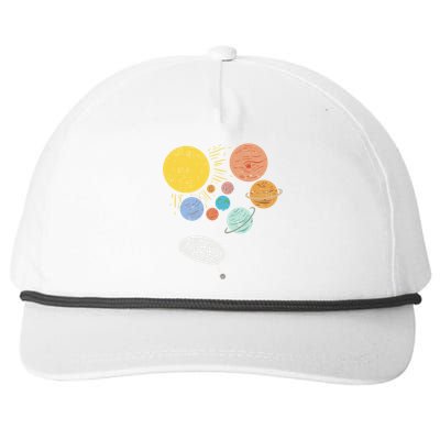 Pluto Planet Funny Solar System Gift Pluto Never Forget Gift Snapback Five-Panel Rope Hat