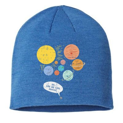 Pluto Planet Funny Solar System Gift Pluto Never Forget Gift Sustainable Beanie