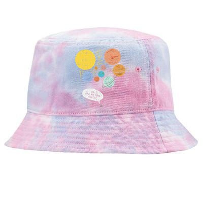 Pluto Planet Funny Solar System Gift Pluto Never Forget Gift Tie-Dyed Bucket Hat