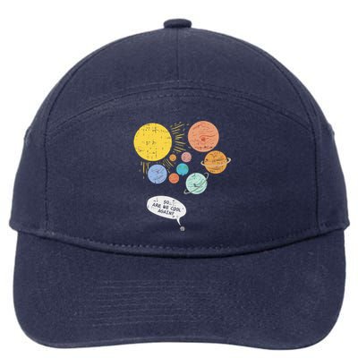 Pluto Planet Funny Solar System Gift Pluto Never Forget Gift 7-Panel Snapback Hat