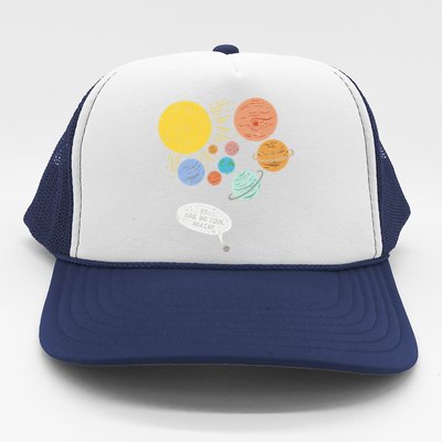 Pluto Planet Funny Solar System Gift Pluto Never Forget Gift Trucker Hat