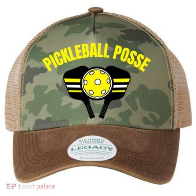 Pickleball Posse Funny Pickleball Quote Pickleball Lovers Legacy Tie Dye Trucker Hat