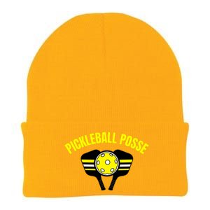 Pickleball Posse Funny Pickleball Quote Pickleball Lovers Knit Cap Winter Beanie