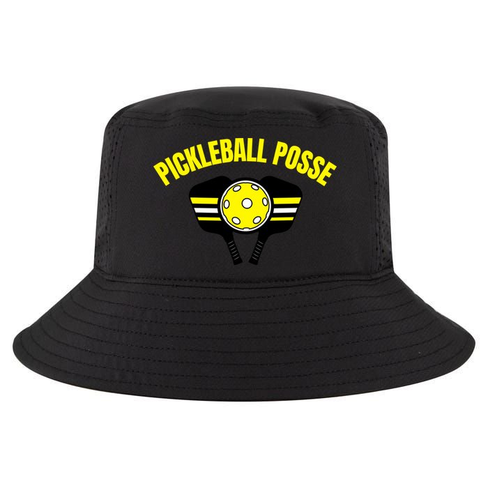 Pickleball Posse Funny Pickleball Quote Pickleball Lovers Cool Comfort Performance Bucket Hat