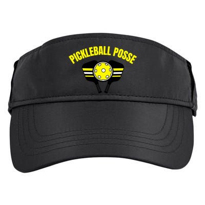 Pickleball Posse Funny Pickleball Quote Pickleball Lovers Adult Drive Performance Visor