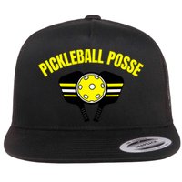Pickleball Posse Funny Pickleball Quote Pickleball Lovers Flatbill Hat