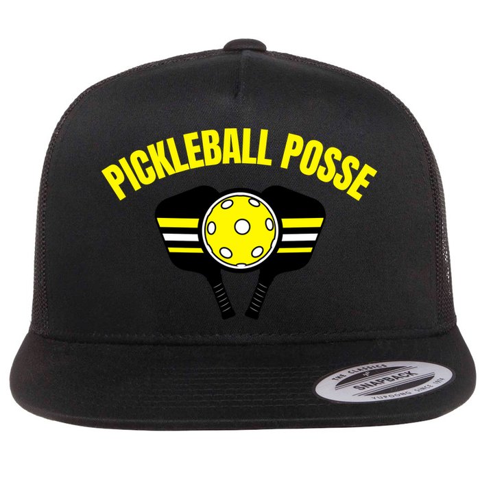 Pickleball Posse Funny Pickleball Quote Pickleball Lovers Flatbill Hat