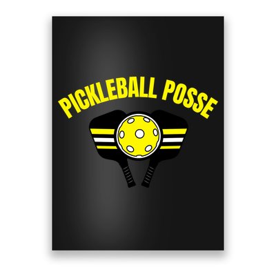 Pickleball Posse Funny Pickleball Quote Pickleball Lovers Poster