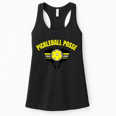 Pickleball Posse Funny Pickleball Quote Pickleball Lovers Womens Tank Top